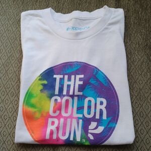 Unisex White TheColor Run T- Shirt Size Sm. NWOT